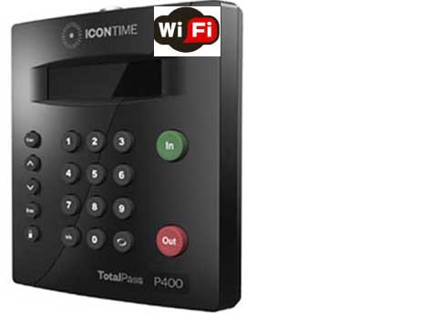 Florida Time Clock - TotalPass P400 with WiFi Icon TotalPass P400